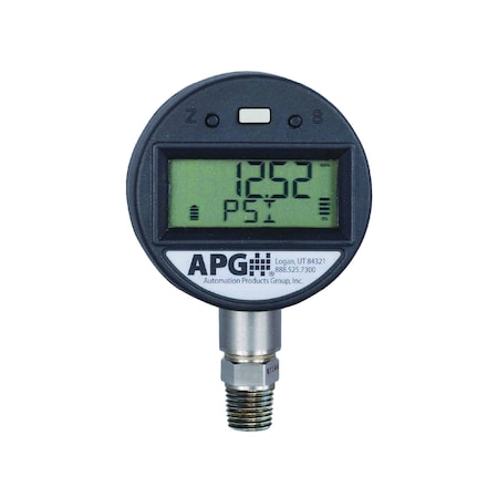 Apg Digital Pressure Gauge, Range 0-30 PSI PG5-30.00-PSIG-F0-L0-E0-P0-N0-B0
